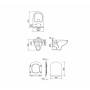 Унитаз подвесной Cersanit Zip Simple On (S701-567) с сиденьем slim 