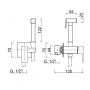 Смеситель с гигиеническим душем Giulini Shut (SH20-P)