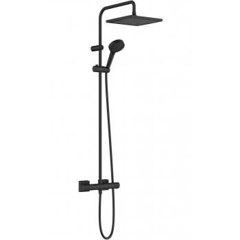 Душевая система Hansgrohe Vernis Shape Showerpipe 240 1jet с термостатом, Matt Black (26427670)