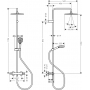 Душевая система Hansgrohe Vernis Blend Showerpipe 240 1jet с термостатом, Matt Black (26426670)