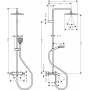Душевая система Hansgrohe Vernis Blend Showerpipe 240 1jet с термостатом, Matt Black (26899670)