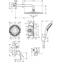 Душевая система Hansgrohe Crometta S 240 1jet, хром (27958000)