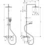 Душевая система Hansgrohe Vernis Shape Showerpipe 240 1jet с термостатом для ванны, Matt Black (26900670)