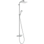 Душова система Hansgrohe E Showerpipe 280 1jet з термостатом для ванни, хром (27687000)