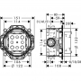 Прихована частина Hansgrohe Ibox universal (01800180)