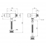 Кнопковий зливний вентиль Lidz Tech LDTEC903CRM32529 для пісуара