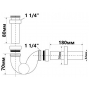 Сифон для біде без зливу McAlpine 225CB