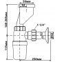 Сифон бутылочный для писсуаров McAlpine HC2PO