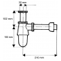 Сифон для умивальника McAlpine 200AB