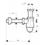 Сифон для умивальника McAlpine 220CB