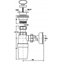 Сифон для умивальника McAlpine HC1L