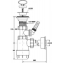 Сифон для умывальника McAlpine HC1LWM