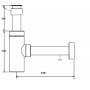 Сифон для умивальника McAlpine LUX CA32MINICB