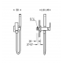 Смеситель с гигиеническим душем Tres Cuadro-Tres (00612301NM)