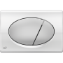 Кнопка управління AlcaPlast M73 хром - комбінація: дошка - блискуча, кнопка-матова