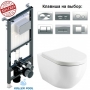 Инсталляция + унитаз: Koller Pool Alcora ST1200 +Унитаз Ravak Uni Chrome (X01516+X01549) + сиденье Soft Close