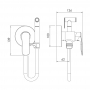 Інсталяція для унітазу Koller Pool Alcora ST1200 + Змішувач з гігієнічним душем Imprese Loket (VR30230B-BT)