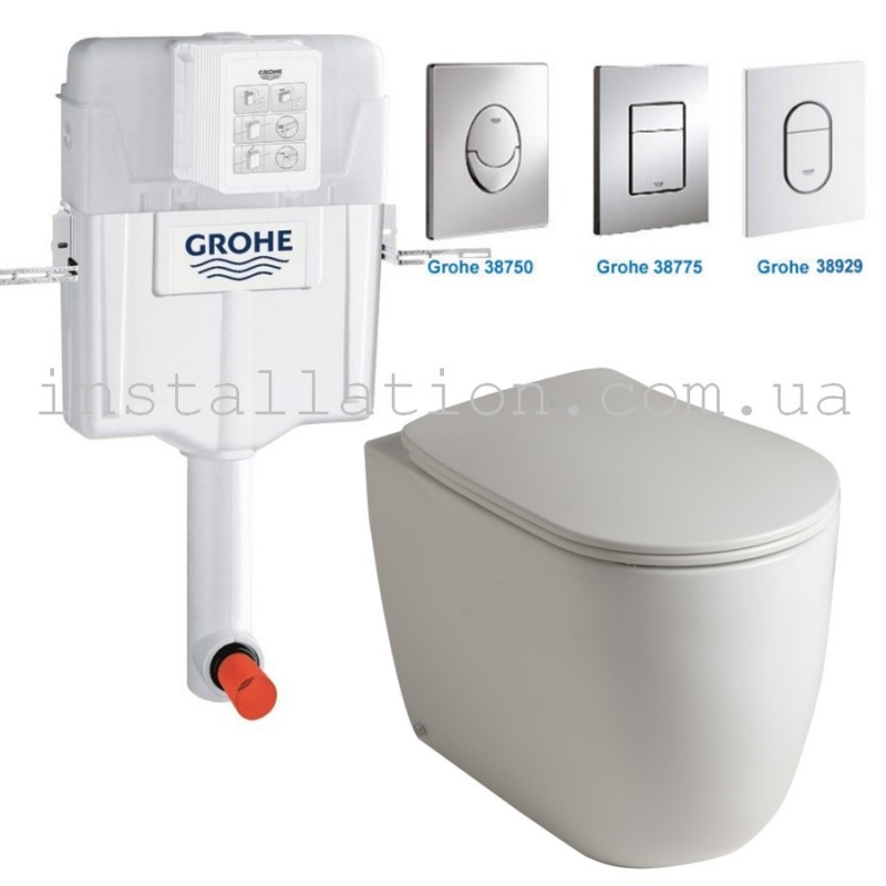 Бачок скрытого монтажа для приставного унитаза grohe