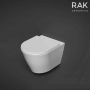 Унітаз підвісний Rak Ceramics Resort Rimles RST23AWHA + Кришка RESC0004 SLIM, Soft Close