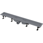 Водоотводящий желоб AlcaPlast APZ12- 1050 с порогами для перфорированной решетки или решетки под кладку плитки Tile